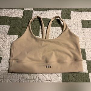 SET Active Luxform Bra Size L tan NWOT
